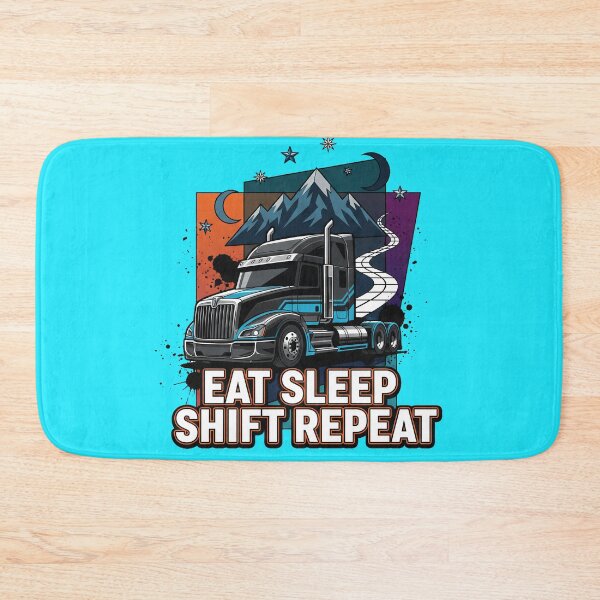 Item preview, Eat Sleep Shift Repeat - Semi Truck Driver Aesthetic designed and sold by BounoWorld.