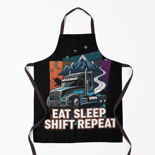 Item preview, Eat Sleep Shift Repeat - Semi Truck Driver Aesthetic designed and sold by BounoWorld.