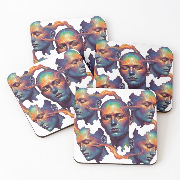 Item preview, mental art waves five faces designed and sold by Metaverse8.