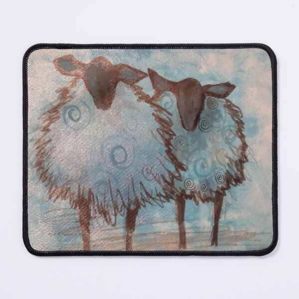 Item preview, A pair of gorgeous sheep, hand-painted by Melissa Sadie Wright designed and sold by Melissa Sadie Wright.
