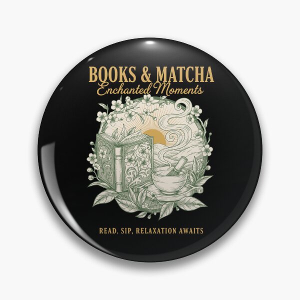 Item preview, Books And Matcha Enchanted Moments Green Tea designed and sold by LuminOrb.