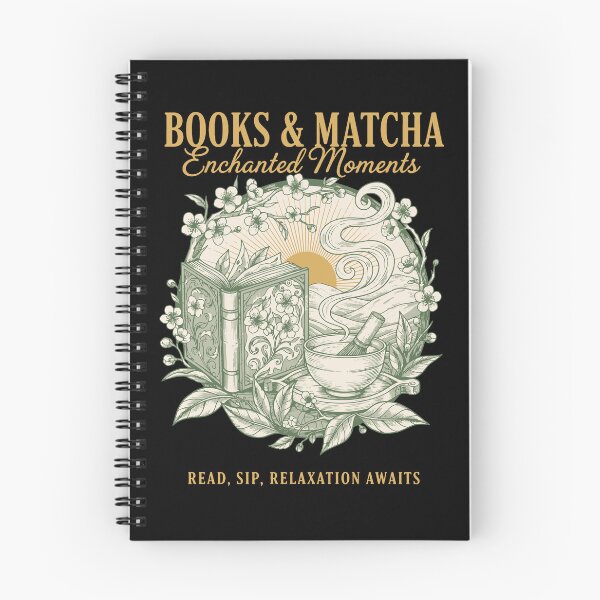 Item preview, Books And Matcha Enchanted Moments Green Tea designed and sold by LuminOrb.