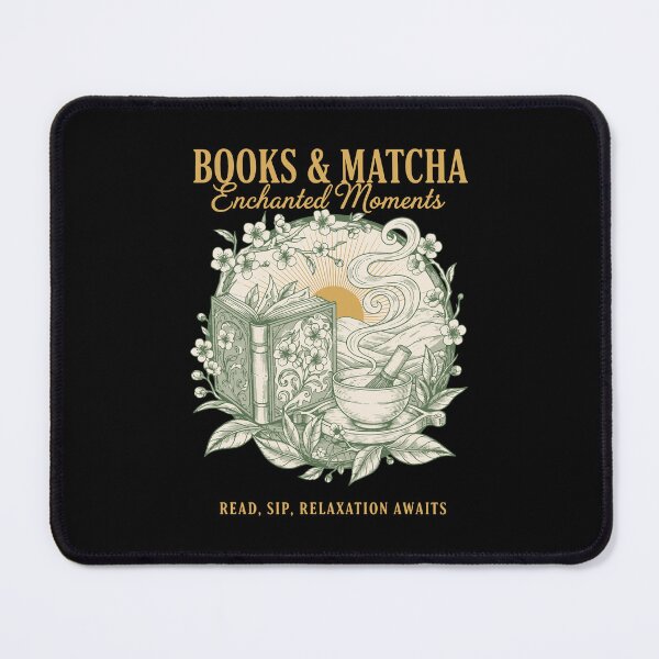 Item preview, Books And Matcha Enchanted Moments Green Tea designed and sold by LuminOrb.
