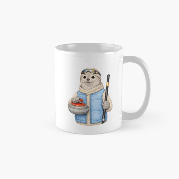 Item preview, Cozy Otter Curler — Winter Sports Quiet Character designed and sold by Ombrya.