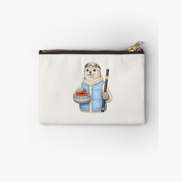 Item preview, Cozy Otter Curler — Winter Sports Quiet Character designed and sold by Ombrya.