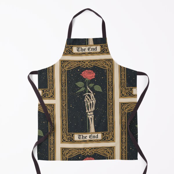Item preview, THE END | Gothic Tarot Card Skeleton Hand & Rose designed and sold by ThePromptStudio.