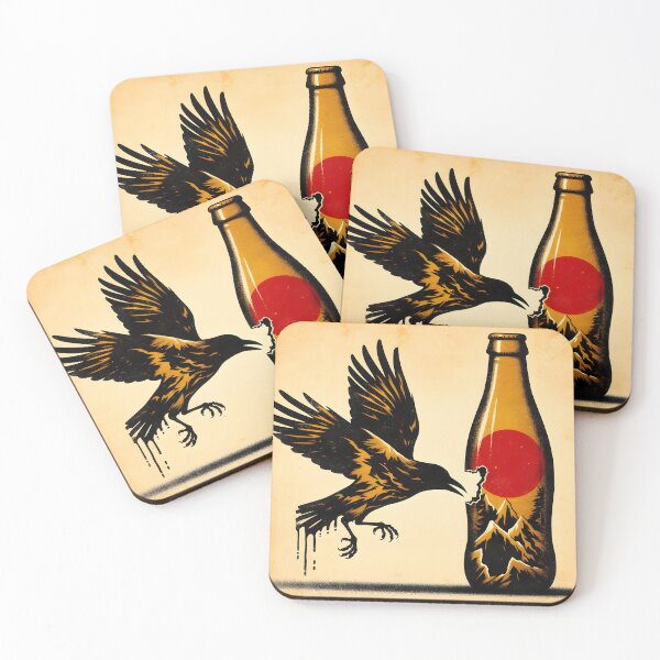 Item preview, Crow and Bottle, Ai Generated Art   designed and sold by ACC .
