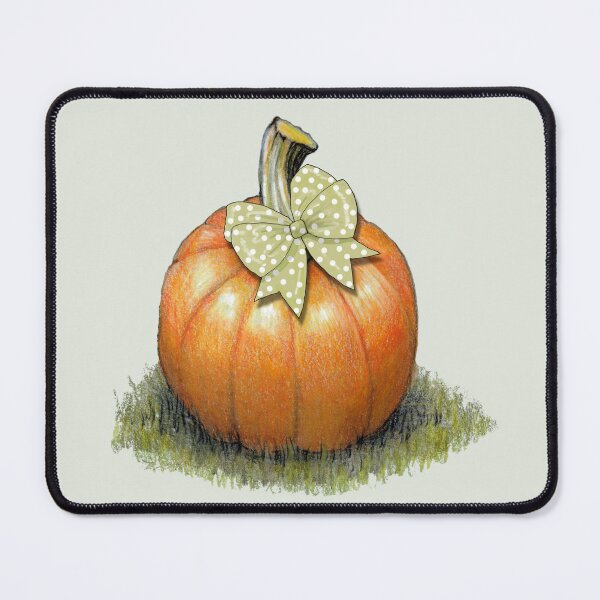 Item preview, Pumpkin with Festive Polka Dotted Bow designed and sold by JoyfulWhimsy.