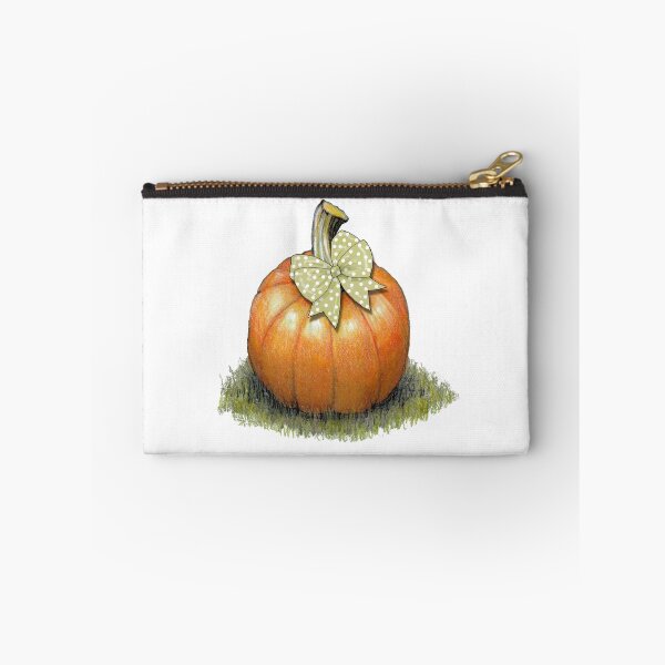 Item preview, Pumpkin with Festive Polka Dotted Bow designed and sold by JoyfulWhimsy.