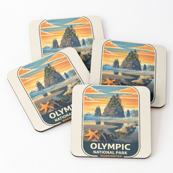 Item preview, Olympic National Park Sticker designed and sold by Gideon Emmerich.
