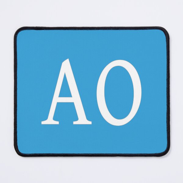 Item preview, AO Initials Monogram Elegant White Letters designed and sold by Jeallan Designs.
