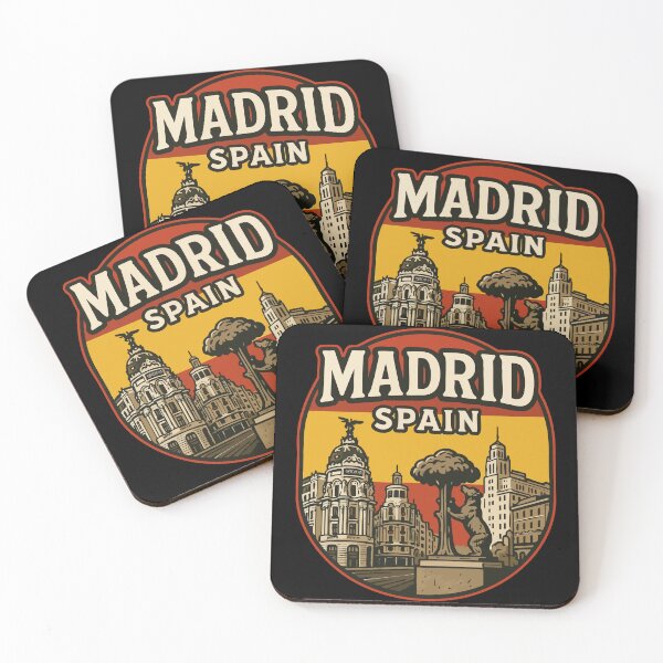 Item preview, Madrid Spain Retro Vintage designed and sold by TomFrontierArt.