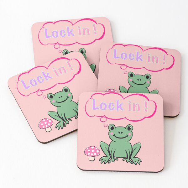Item preview, "Lock In!" Frog - Get Focused Hustle Culture & Motivation Cartoon designed and sold by Artonmytee.