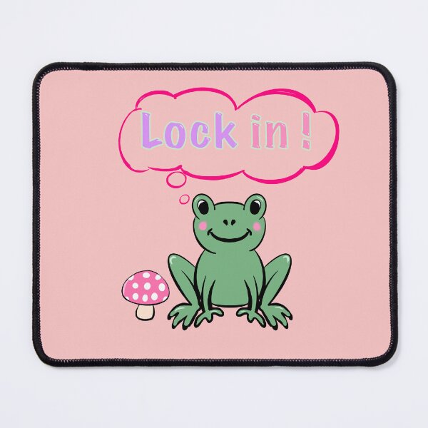 Item preview, "Lock In!" Frog - Get Focused Hustle Culture & Motivation Cartoon designed and sold by Artonmytee.