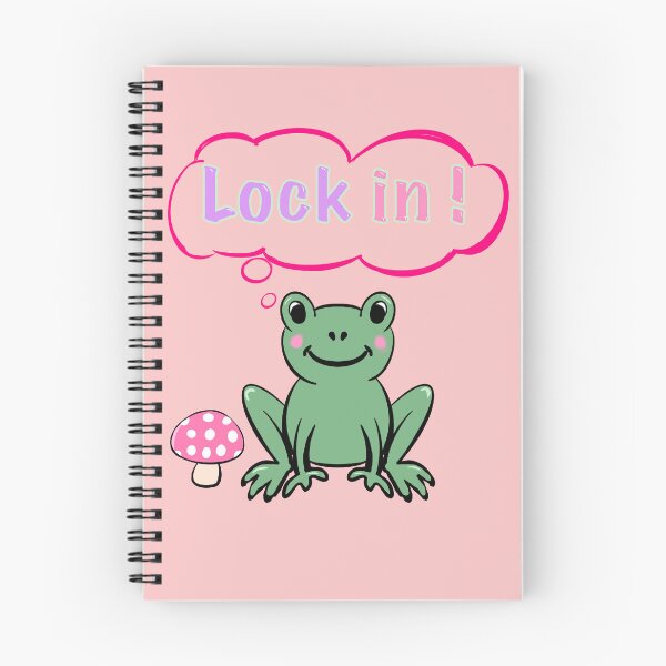 Item preview, "Lock In!" Frog - Get Focused Hustle Culture & Motivation Cartoon designed and sold by Artonmytee.