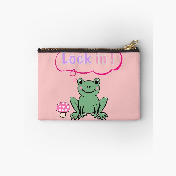 Item preview, "Lock In!" Frog - Get Focused Hustle Culture & Motivation Cartoon designed and sold by Artonmytee.