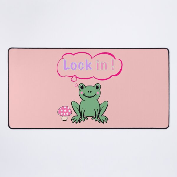 Item preview, "Lock In!" Frog - Get Focused Hustle Culture & Motivation Cartoon designed and sold by Artonmytee.