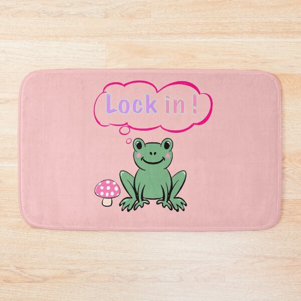 Item preview, "Lock In!" Frog - Get Focused Hustle Culture & Motivation Cartoon designed and sold by Artonmytee.