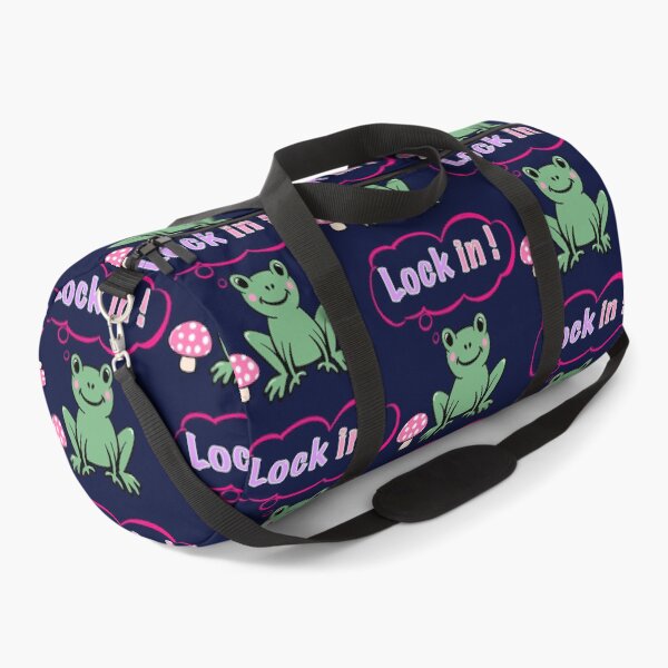 Item preview, "Lock In!" Frog - Get Focused Hustle Culture & Motivation Cartoon designed and sold by Artonmytee.