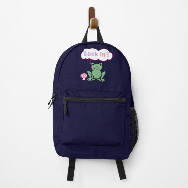 Item preview, "Lock In!" Frog - Get Focused Hustle Culture & Motivation Cottagecore Cartoon designed and sold by Artonmytee.