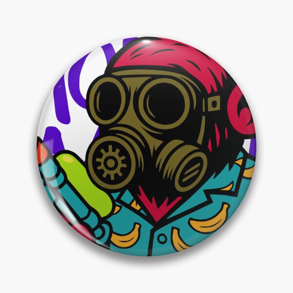 Item preview, MONKEY MARK – Gas Mask Ape designed and sold by DixTartare.