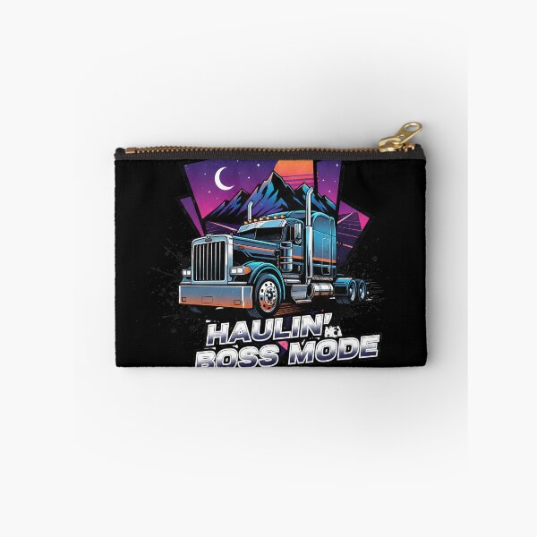 Item preview, Haulin' Boss Mode - Retro Night Trucker Aesthetic designed and sold by BounoWorld.