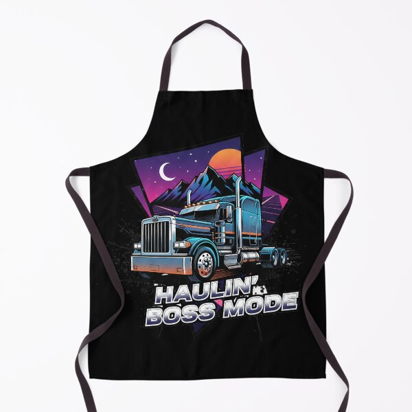 Item preview, Haulin' Boss Mode - Retro Night Trucker Aesthetic designed and sold by BounoWorld.