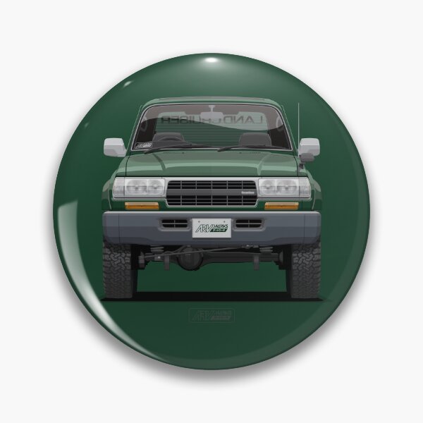 Item preview, LC 80 VX Limited Dark Green Mica Front – J80 Wide Classic JDM 4x4 SUV Illustration ARVwerks designed and sold by ARVwerks.
