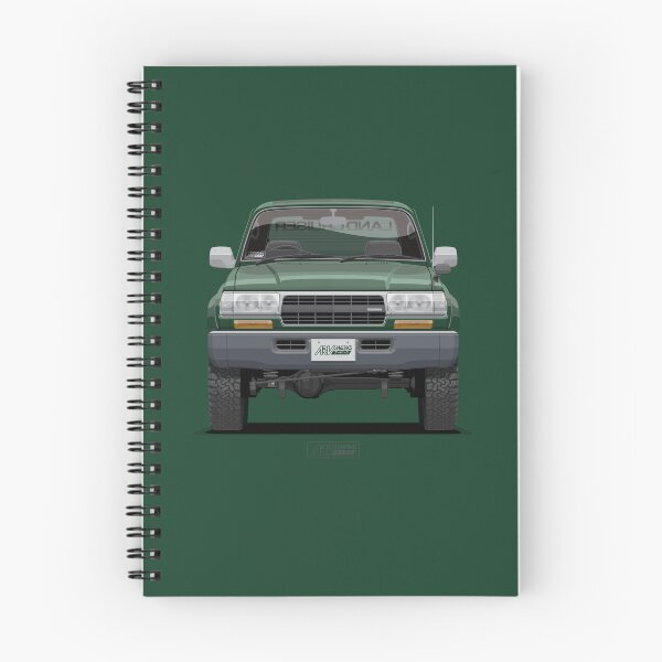 Item preview, LC 80 VX Limited Dark Green Mica Front – J80 Wide Classic JDM 4x4 SUV Illustration ARVwerks designed and sold by ARVwerks.