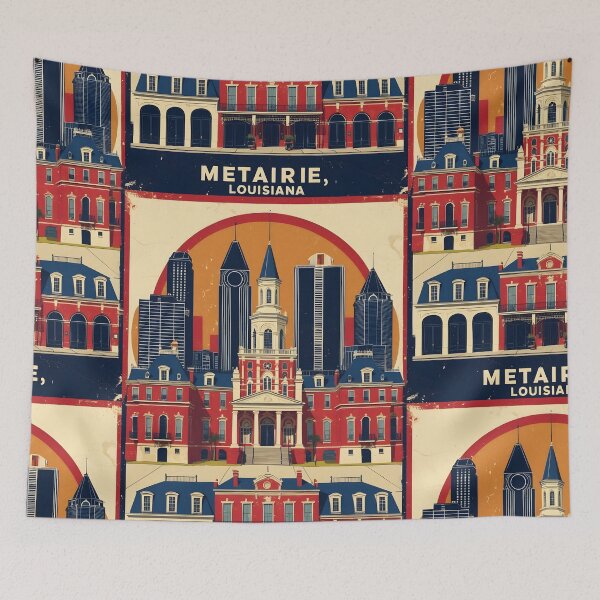 Item preview, Metairie Louisiana 1950s USA Vintage Travel Tourism designed and sold by TravelersGems.