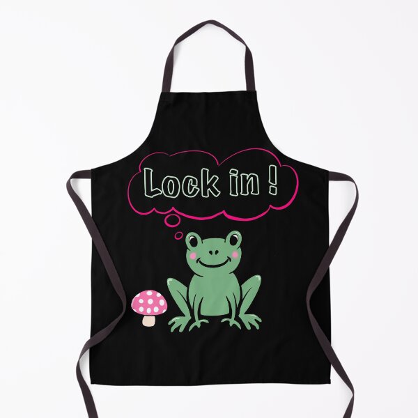 Item preview, "Lock In!" Frog - Get Focused Hustle Culture & Motivation inspirational Cartoon designed and sold by Artonmytee.