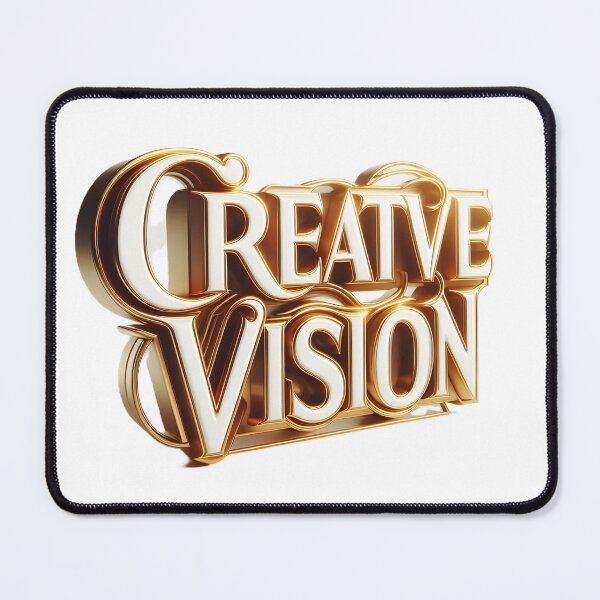 Item preview, Creative Vision 3D Golden Typography Art designed and sold by Digital Design Art.