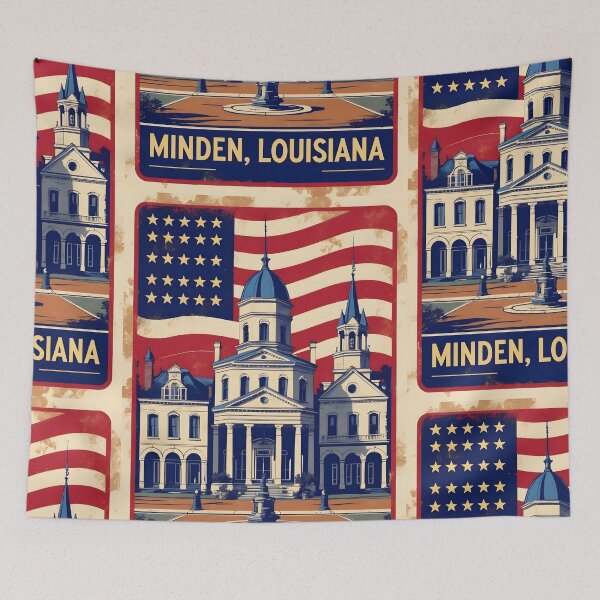 Item preview, Minden Louisiana 1950s USA Vintage Travel Tourism designed and sold by TravelersGems.