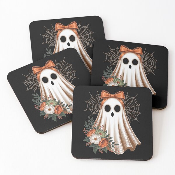 Item preview, Cute Floral Halloween Ghost designed and sold by flagylART.