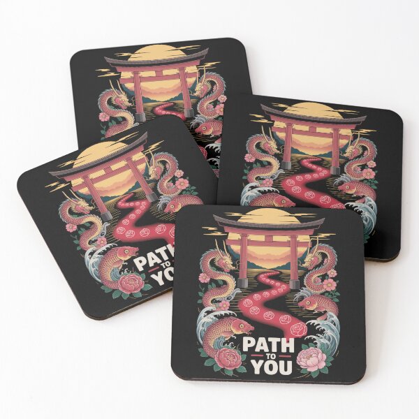 Item preview, Path To You - Japanese Torii Dragon Koi Valentine Journey designed and sold by DarylWelsh2024.