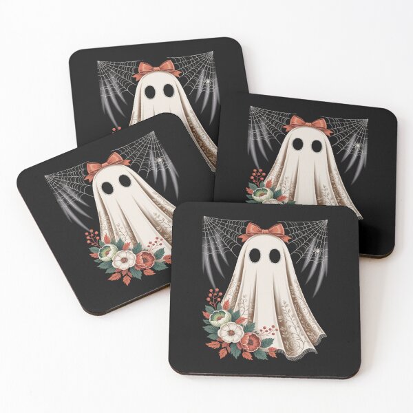 Item preview, Cute Floral Halloween Ghost designed and sold by flagylART.