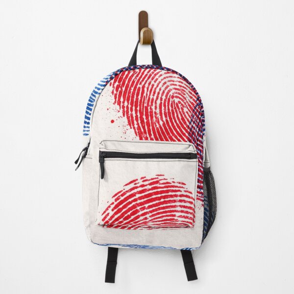 Item preview, Two Souls One Heart – Red and Blue Fingerprint Love Art designed and sold by Velaty.