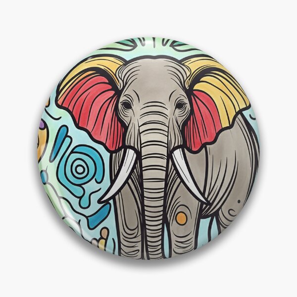 Item preview, Colorful Adventures Await with Charming Elephant Designs   designed and sold by Vanich-Panich.