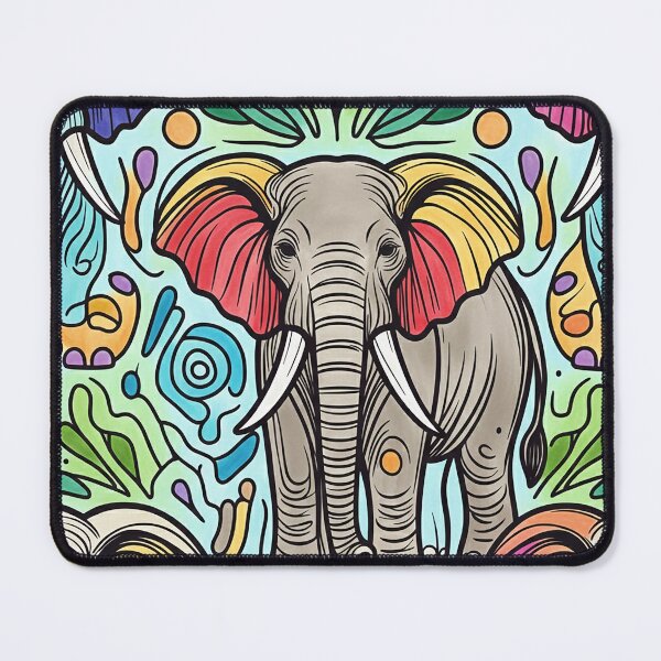 Item preview, Colorful Adventures Await with Charming Elephant Designs designed and sold by Vanich-Panich.