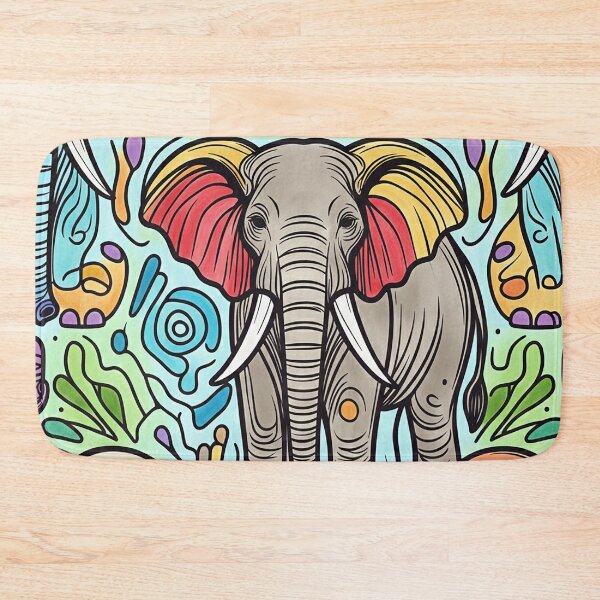 Item preview, Colorful Adventures Await with Charming Elephant Designs   designed and sold by Vanich-Panich.