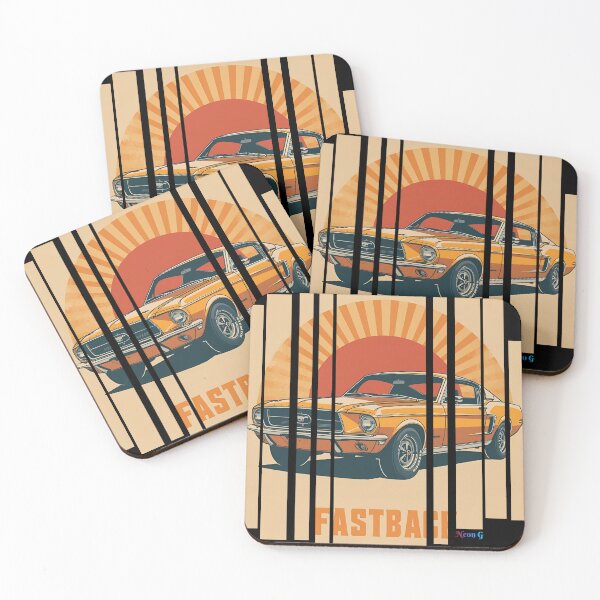 Item preview, For Mustan Fastbac 1967, retro illustration 10 designed and sold by Neon G.