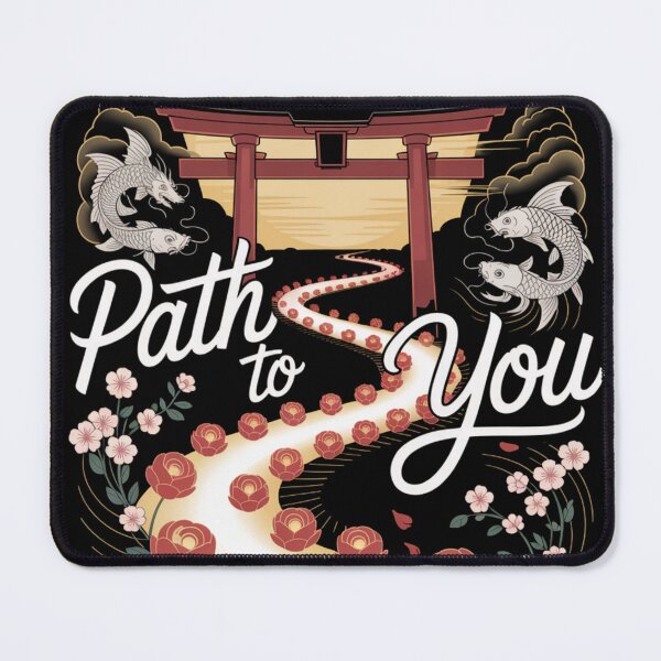 Item preview, Path To You - Japanese Torii Koi Fish Clouds Valentine Journey designed and sold by DarylWelsh2024.