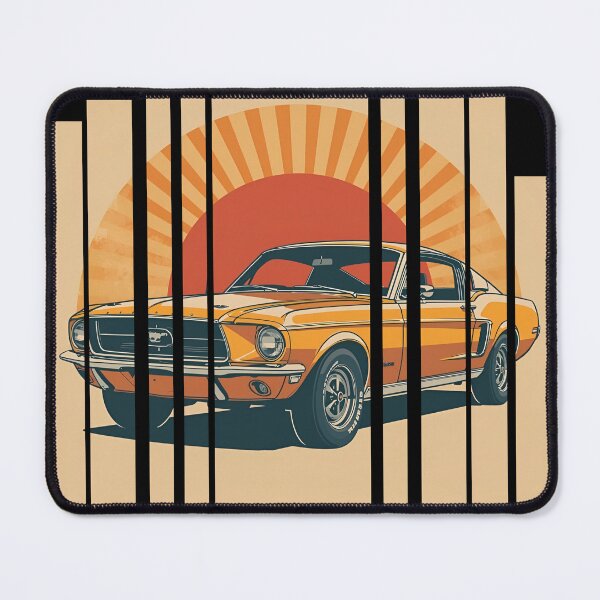 Item preview, For Mustan Fastbac 1967, retro illustration 10 designed and sold by Neon G.