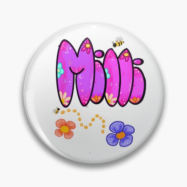 Item preview, Milli popular girls first name in pink purple with  bees and flowers. Personalized personalised customised name Milli designed and sold by Artonmytee.
