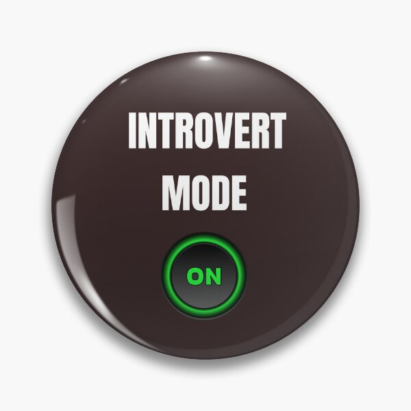 Item preview, Introvert Mode: ON – Funny Minimalist T-Shirt for Introverts designed and sold by AppleMe.