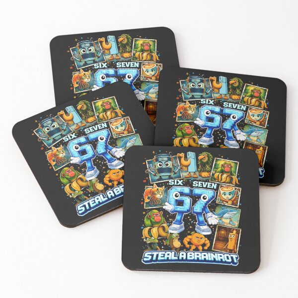 Item preview, Steal A Brainrot Meme Collage Six Seven 67 Cursed Images Squad Birthday Boys Gift For Boy Kids designed and sold by ArmyAbodo.