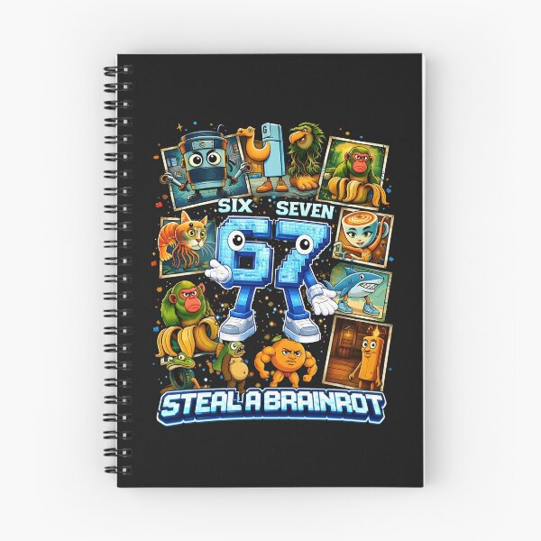 Item preview, Steal A Brainrot Meme Collage Six Seven 67 Cursed Images Squad Birthday Boys Gift For Boy Kids designed and sold by ArmyAbodo.