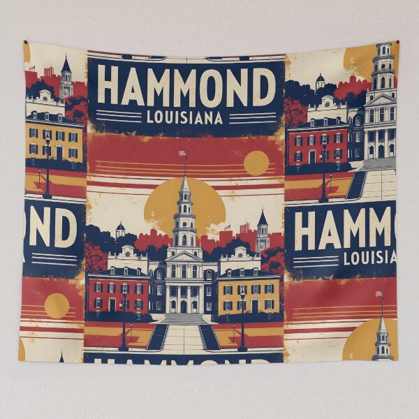 Item preview, Hammond Louisiana 1950s USA Vintage Travel Tourism designed and sold by TravelersGems.
