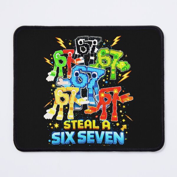 Item preview, Steal A Six Seven Italian Brainrot Rainbow Squad 67 Pixel Meme Birthday Boys Gift For Boy Kids designed and sold by ArmyAbodo.