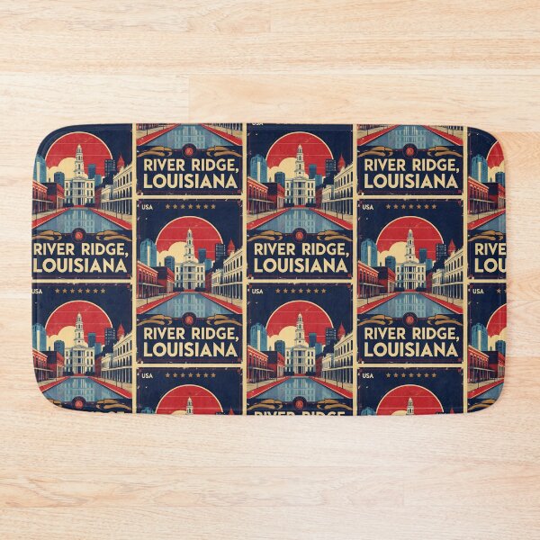 Item preview, River Ridge Louisiana 1950s USA Vintage Travel Tourism designed and sold by TravelersGems.